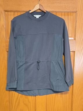 Athleta Crewneck Long Sleeve Sweater in Slate Gray Women's - XXS